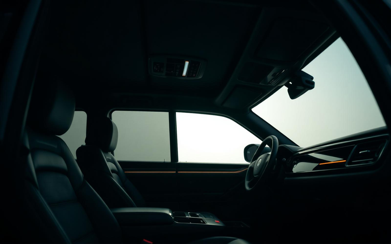 Luxury SUV interior